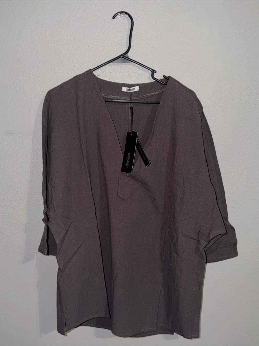 *SET* Casual Dark Taupe Shirt and Pants